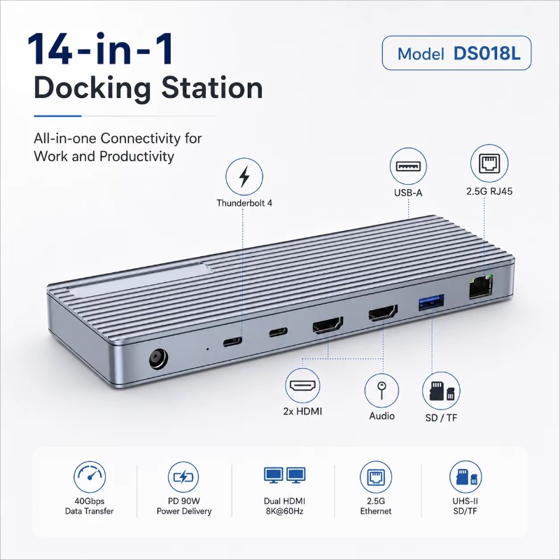 Docking Station Thunderbolt 4 - Base de Conexión Thunderbolt 4/USB4 14