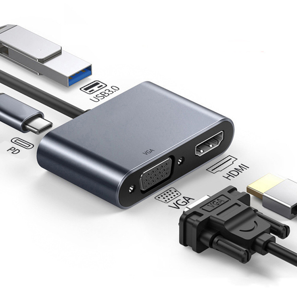 Docking Station For Macbook Pro - Adaptador Multipuerto USB C 4 en