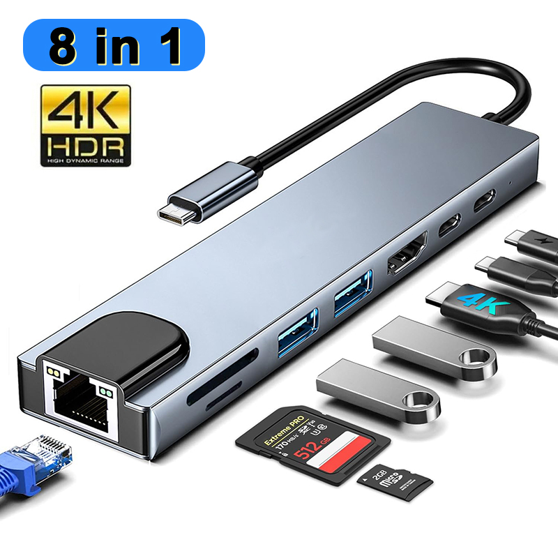 Docking Station For Macbook Pro - Hub USB tipo C 8 en