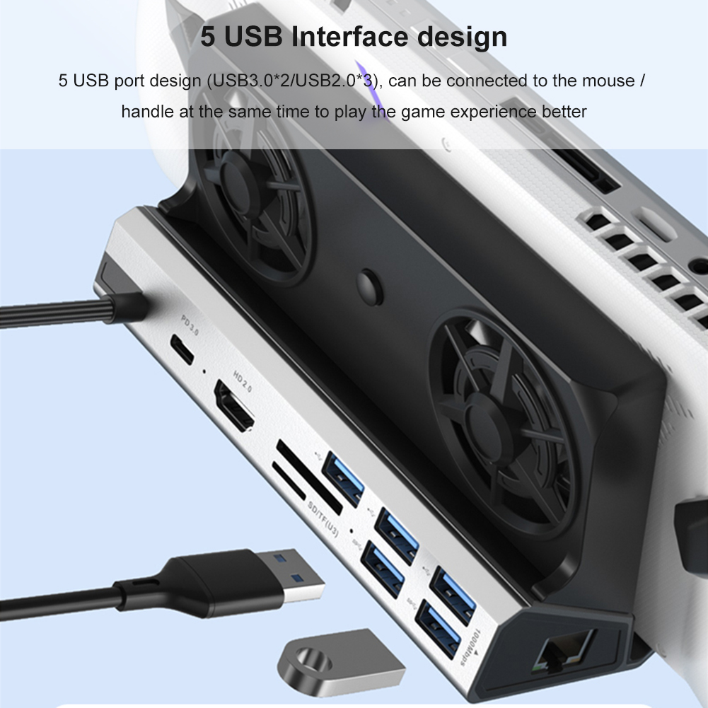 Usb C Dock With 100W Pd - Base de Conexión Dock Console Hub