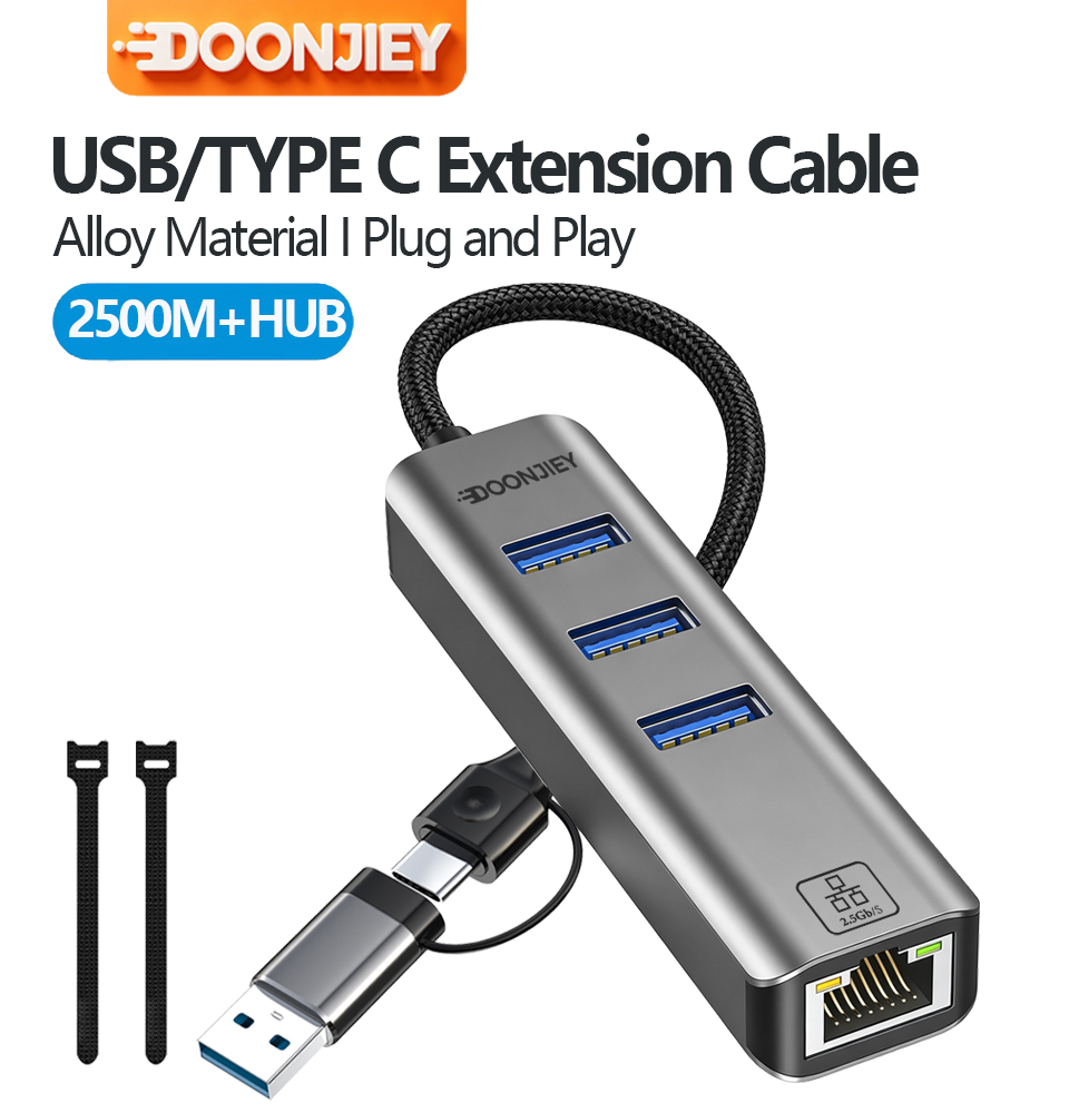 Usb C Hub Ethernet 2.5G - Adaptador de red USB 3.0 Tipo-C