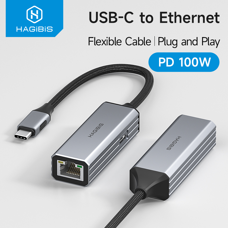 Usb C Hub Ethernet 2.5G - Adaptador Hagibis USB C a Ethernet