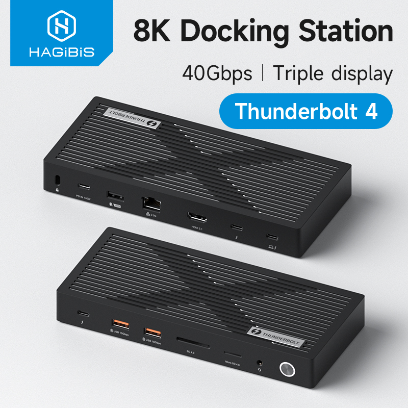 Docking Station Thunderbolt 4 - Hagibis Thunderbolt 4 Hub con monitor