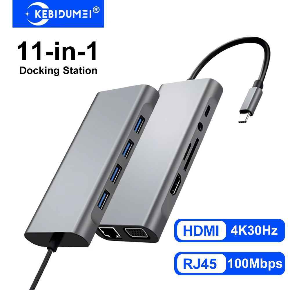 Usb C Hub Sd Card Reader 4K Hdmi - Estaciones de acoplamiento USB C 11