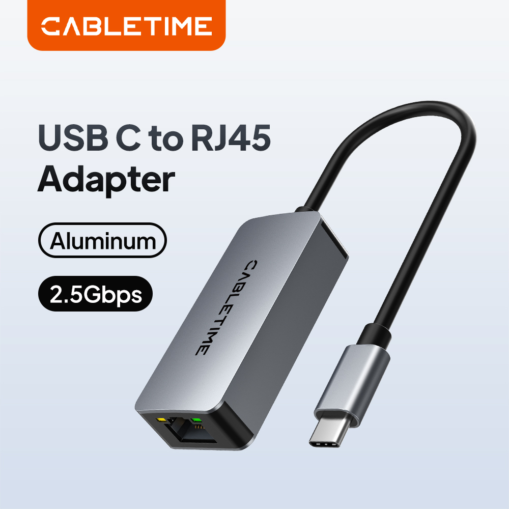 Usb C Hub Ethernet 2.5G - Adaptador Ethernet USB C CABLETIME 2.5G