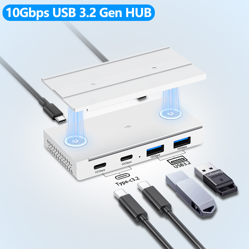 Docking Station For Macbook Pro - 10Gbps USB3.2 Gen2 HUB escritorio magnético