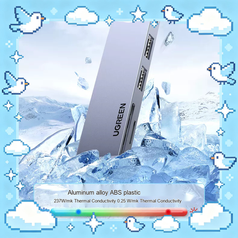 Usb C Dock With 100W Pd - UGREEN 80856 CM380, concentrador USB-C 6