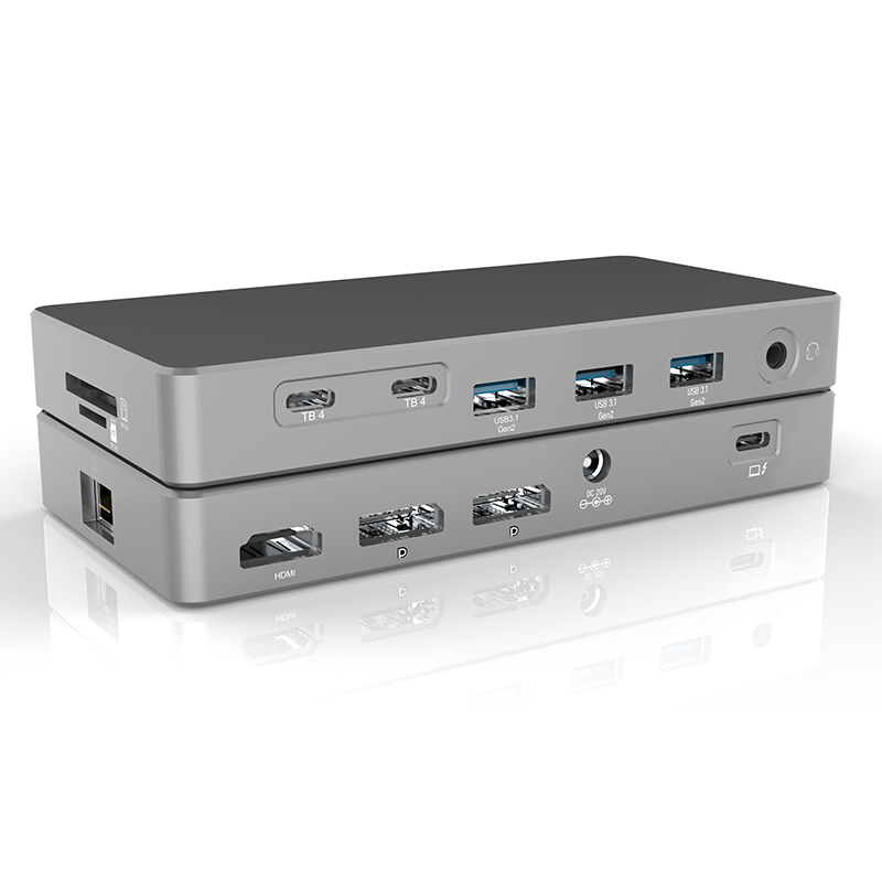 Docking Station Displaylink Dual 4K - Guanchen 14 en 1 estación de