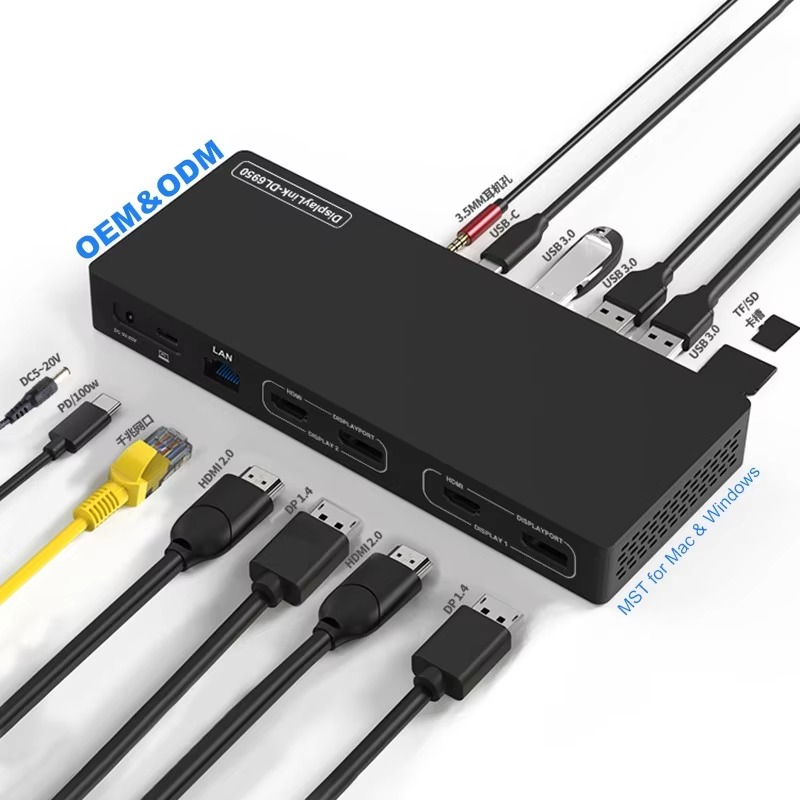 Docking Station Displaylink Dual 4K - Estación de Expansión Multipantalla DisplayLink MST
