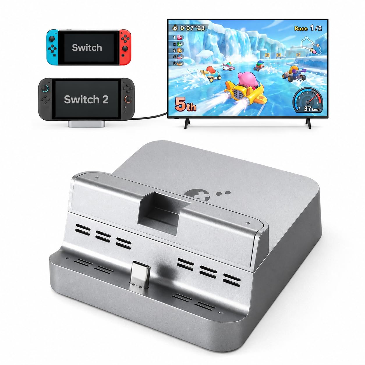 Usb C Dock With 100W Pd - Base de Conexión Todo en Uno