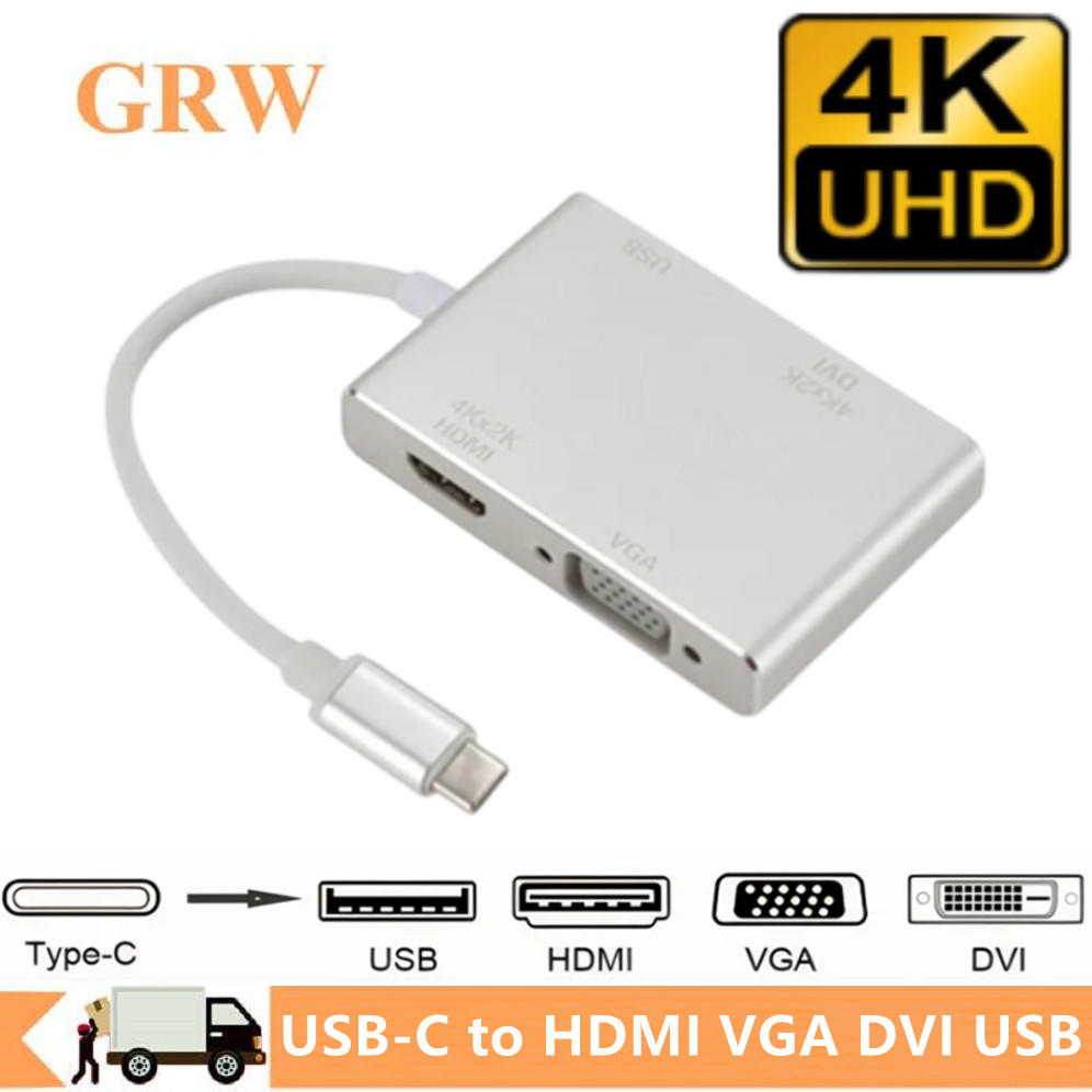 Usb C Dock Dual Hdmi 4K - Convertidor 4K tipo C a HDMI
