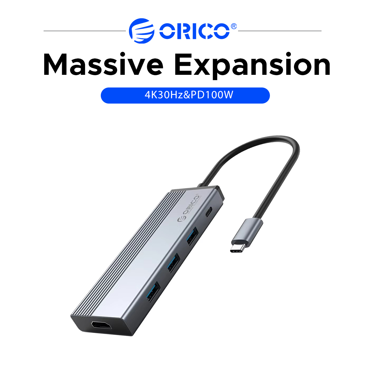 ORICO Hub USB C 5 en 1, adapta - Usb C Dock With 100W Pd reseña y precio