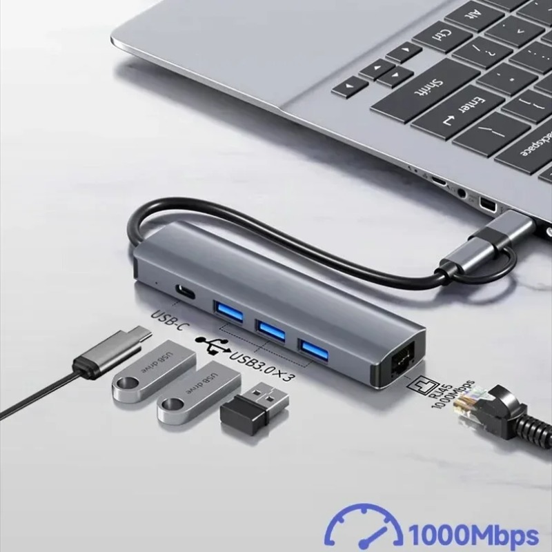 Adaptador multipuerto USB-C 3. - Usb C Hub Sd Card Reader 4K Hdmi reseña y precio