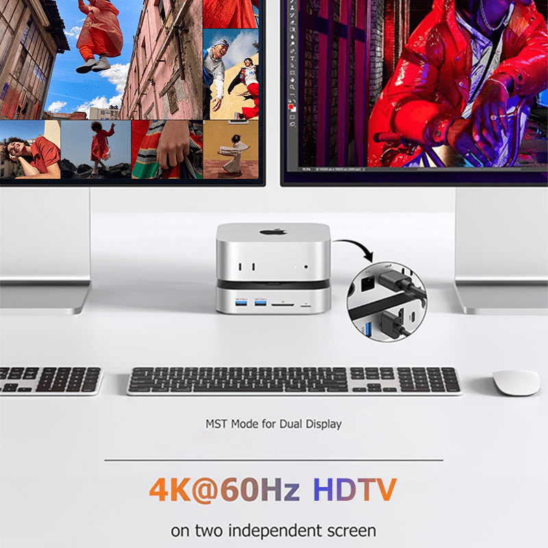 Para Mac Mini M4 estación de a - Docking Station Dual Monitor Dp Hdmi reseña y precio