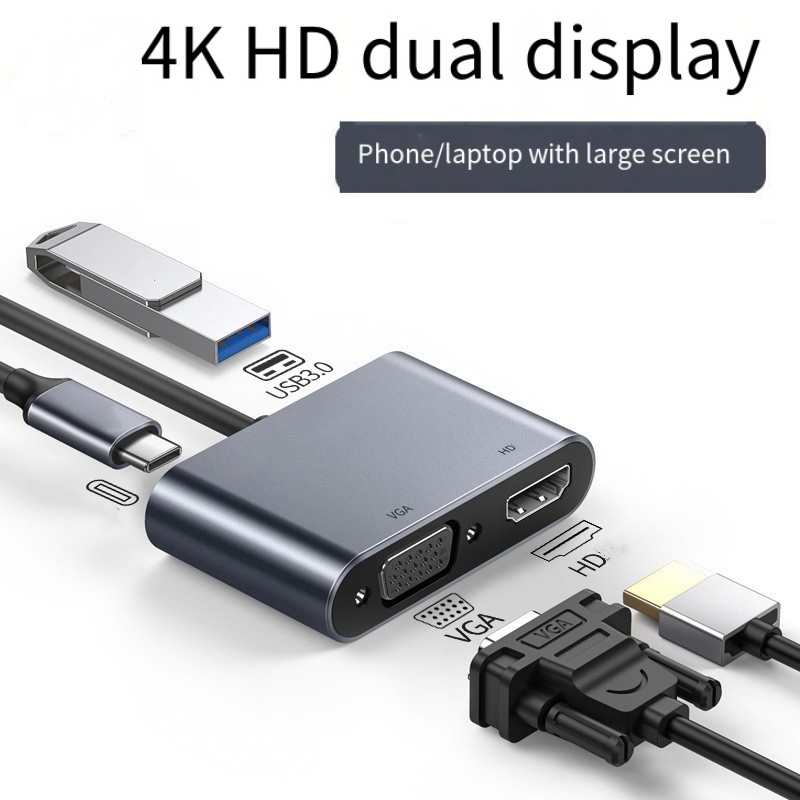 Adaptador Multipuerto USB C 4  - Docking Station For Macbook Pro reseña y precio