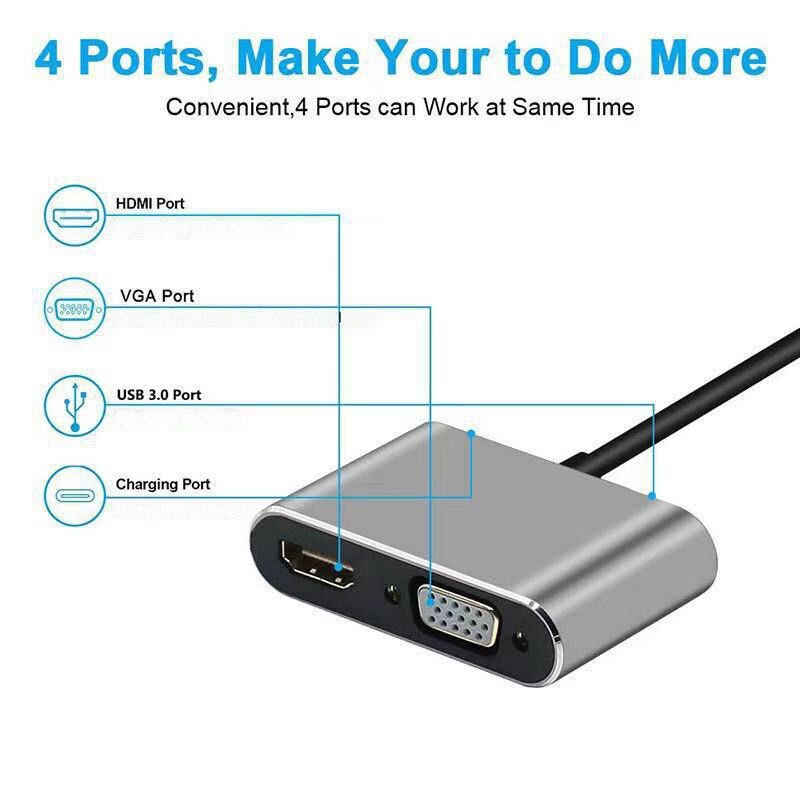 Adaptador Multipuerto USB C 4  - Docking Station For Macbook Pro reseña y precio