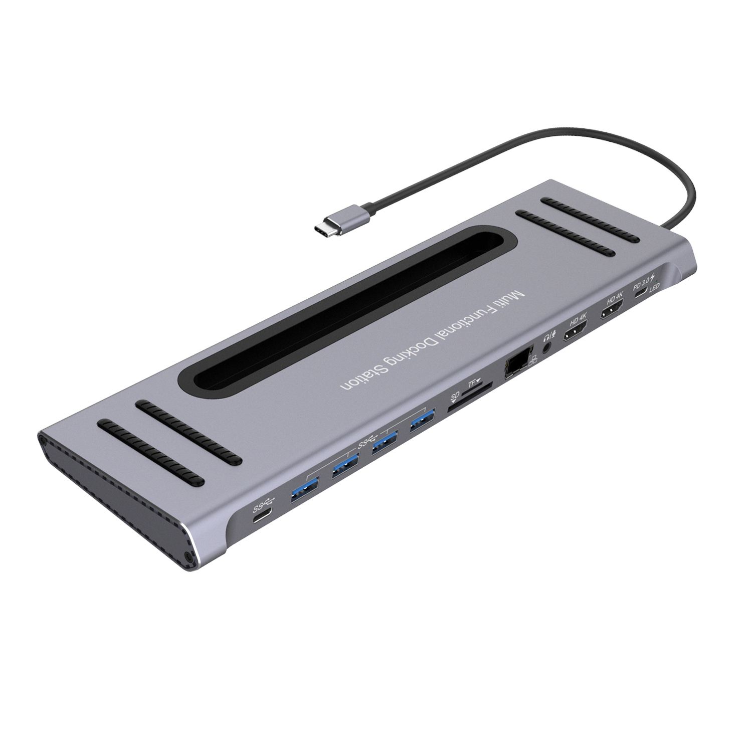 Onten-concentrador de red Usb  - Usb C Hub 12 In 1 Triple Display reseña y precio