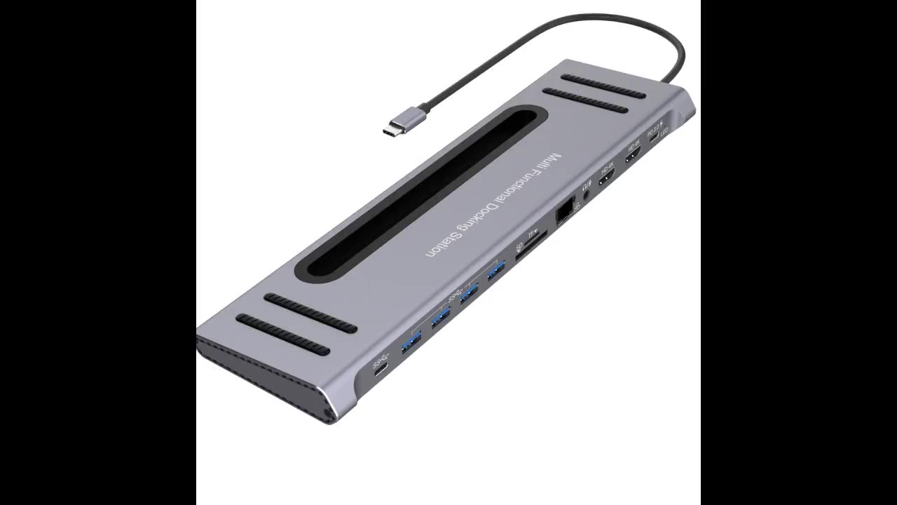 Onten-concentrador de red Usb  - Usb C Hub 12 In 1 Triple Display reseña y precio