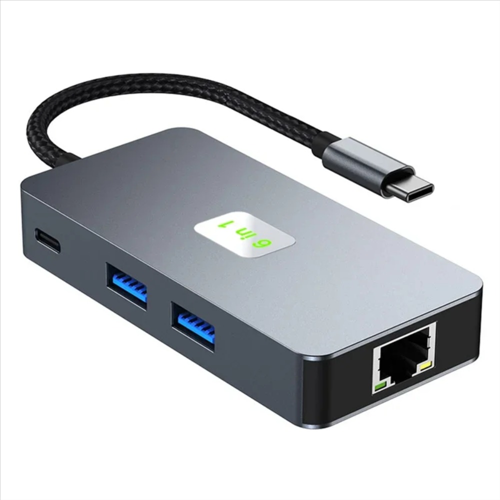 Adaptador multipuerto USB C 6  - Usb C Dock With 100W Pd reseña y precio