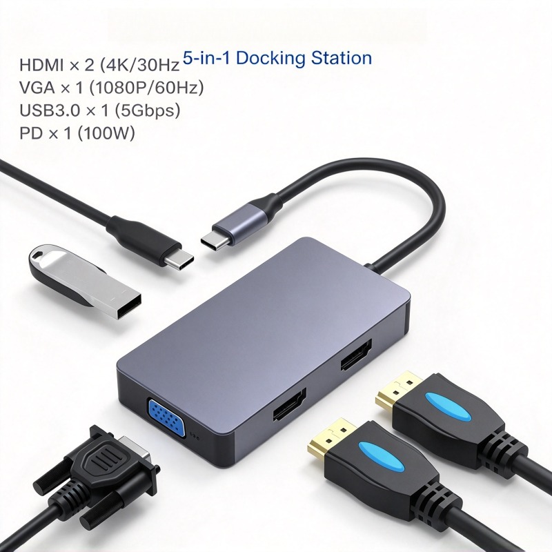 Estación de conexión tipo C, c - Usb C Hub 12 In 1 Triple Display reseña y precio