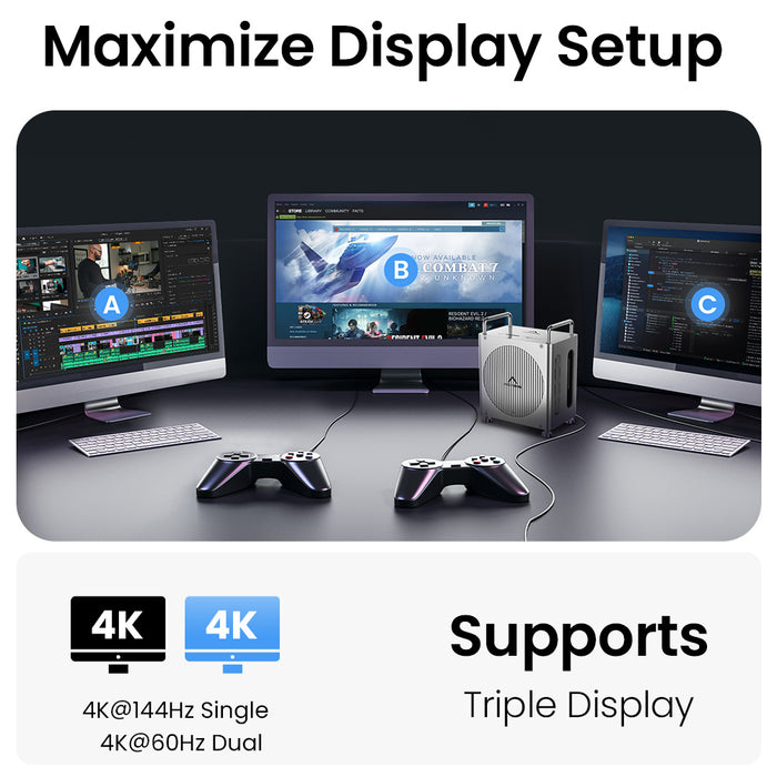 Base de expansión para Mac Min - Thunderbolt Dock 3 Display reseña y precio