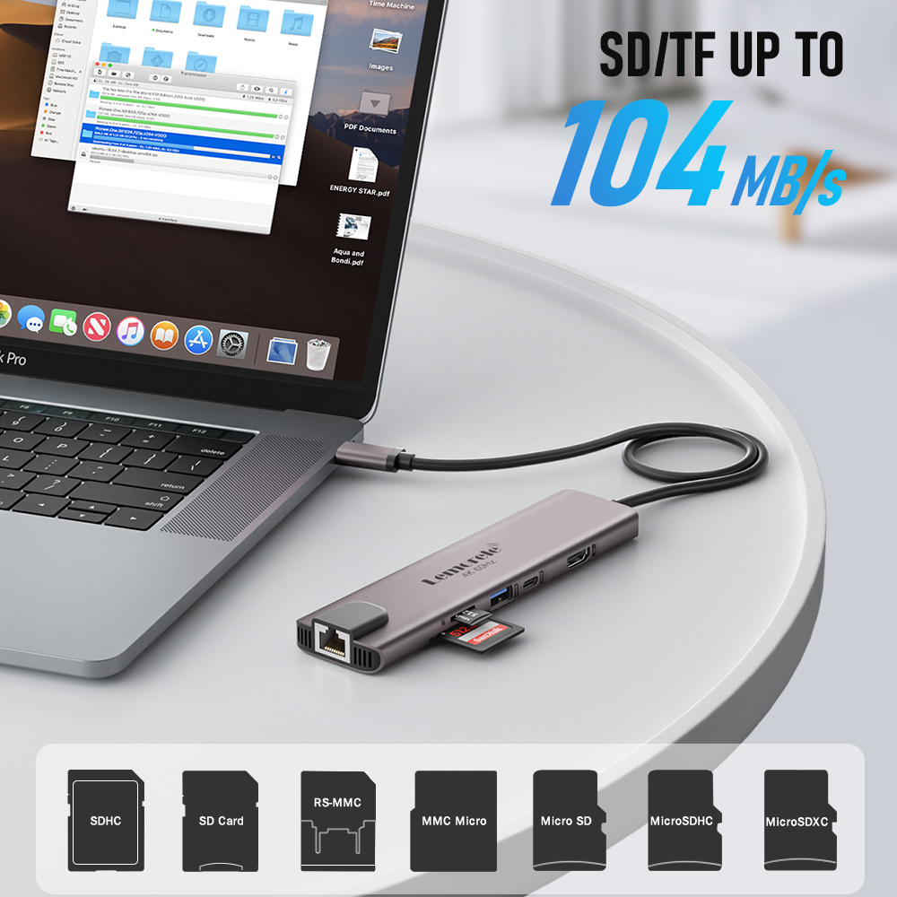 Lemorele 10 en 1 USB C HUB est - Usb C Hub Sd Card Reader 4K Hdmi reseña y precio