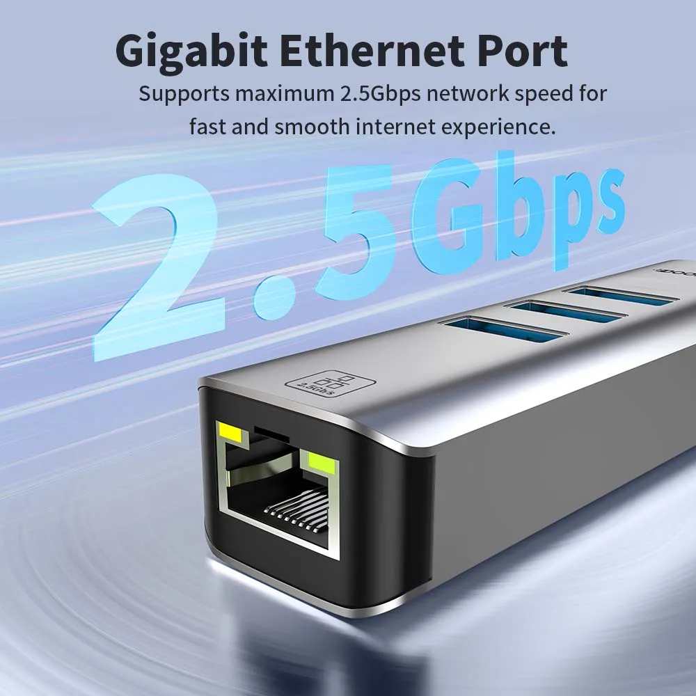 Adaptador convertidor de red 4 - Usb C Hub Ethernet 2.5G reseña y precio