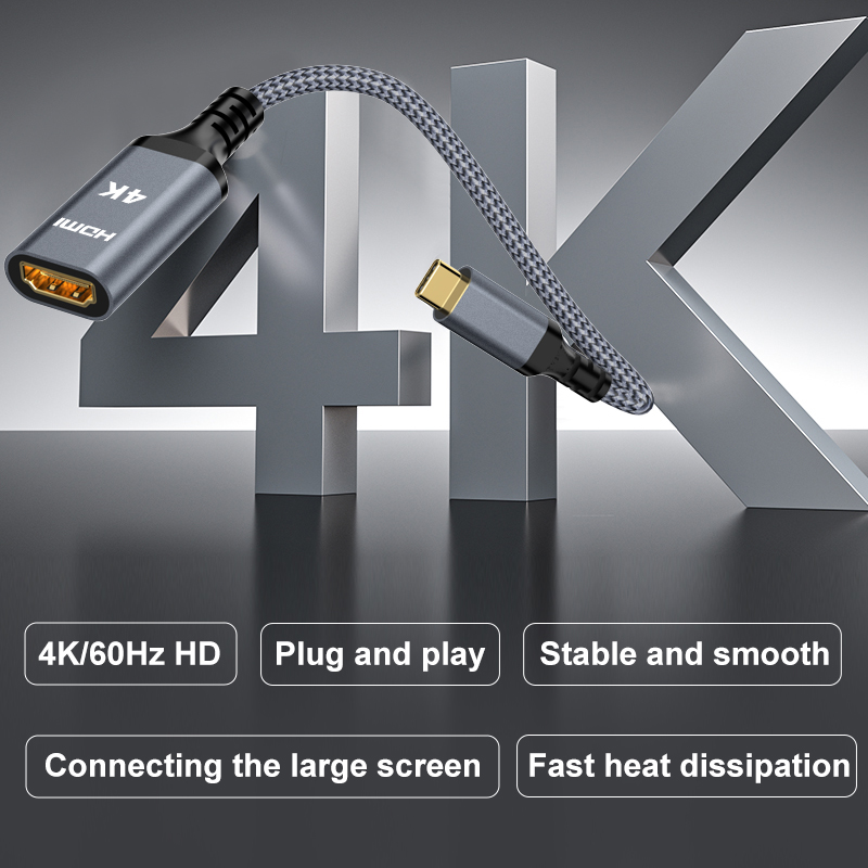 Adaptador USB C a HDMI Cable 4 - Usb C Dock Dual Hdmi 4K reseña y precio
