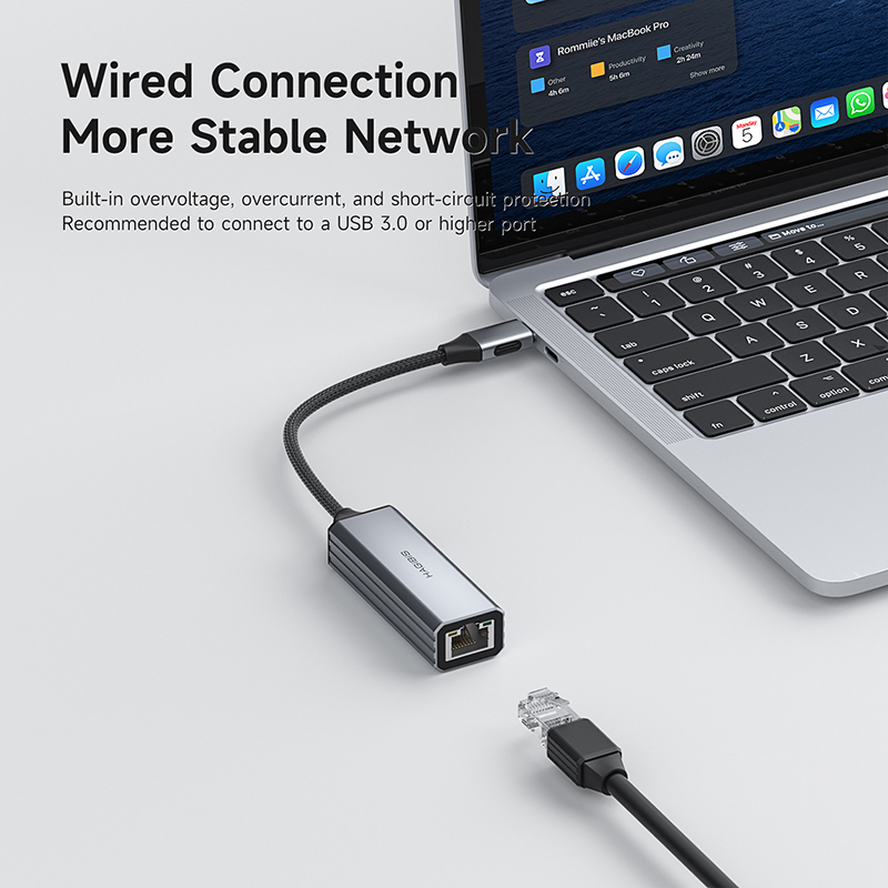 Adaptador Hagibis USB C a Ethe - Usb C Hub Ethernet 2.5G reseña y precio