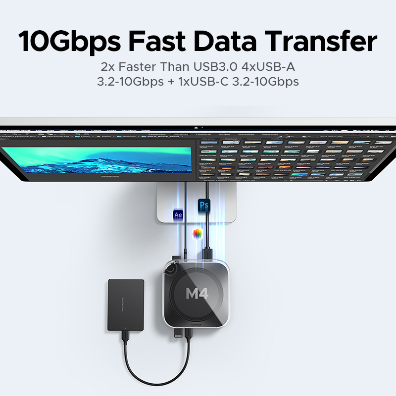 Estación de acoplamiento UGREE - Usb C Hub With M.2 Nvme Slot reseña y precio