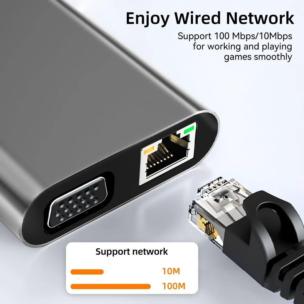USB C HUB tipo C a RJ45 4K 30H - Docking Station For Macbook Pro reseña y precio