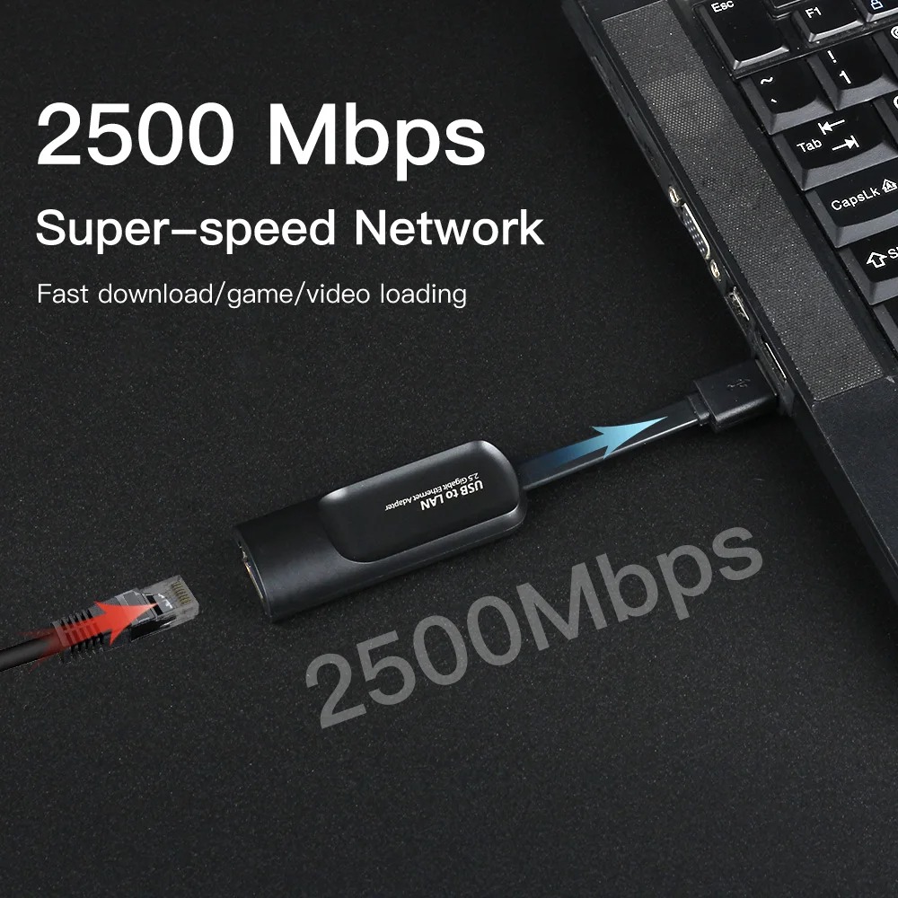 Adaptador Ethernet de 2500Mbps - Usb C Hub Ethernet 2.5G reseña y precio