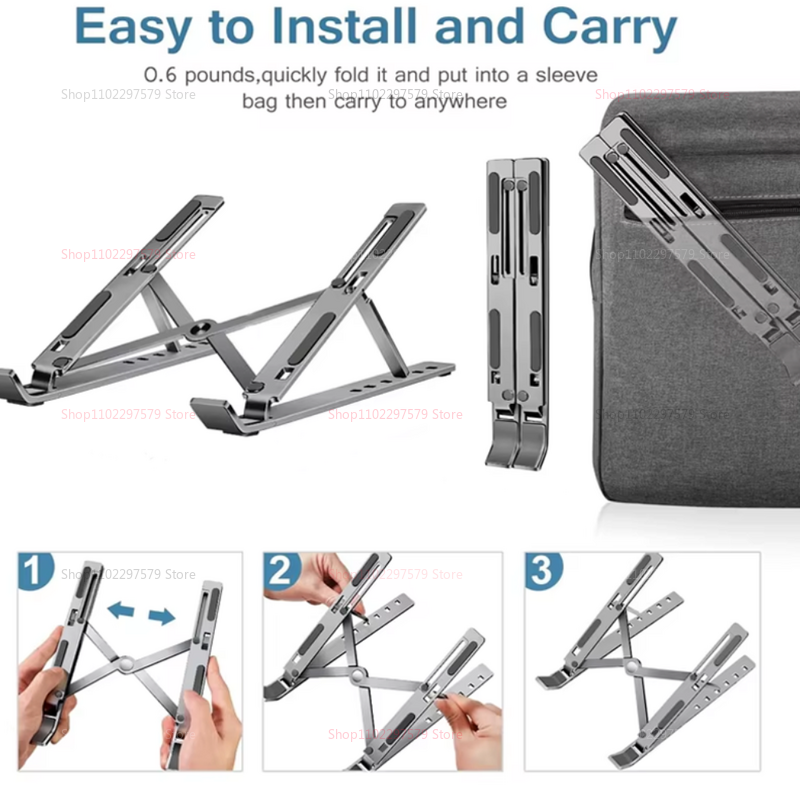 Soporte plegable y portátil pa - Laptop Stand Dock Aluminum reseña y precio