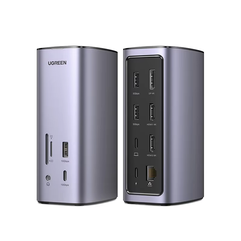 UGREEN CM555 Estación de Conex - Usb C Hub 12 In 1 Triple Display reseña y precio
