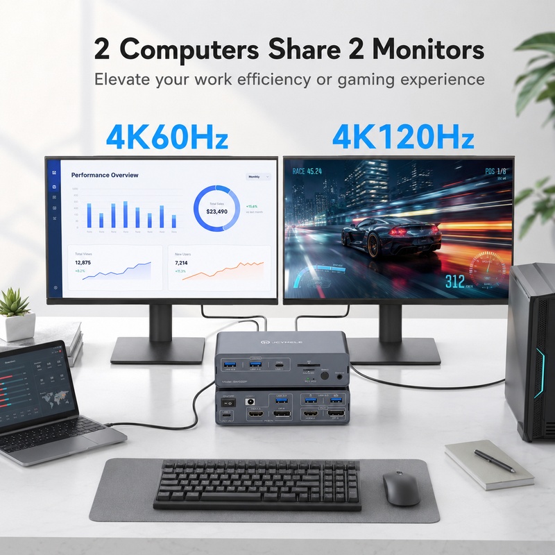 Base de Conexión con Interrupt - Docking Station Dual Monitor Dp Hdmi reseña y precio