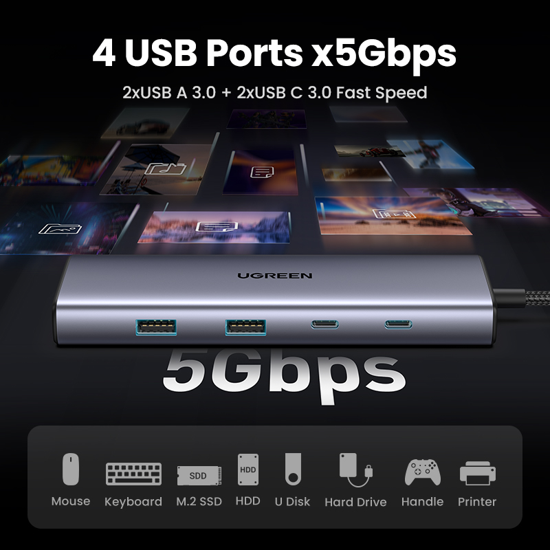 UGREEN USB C HUB 4K60Hz adapta - Docking Station For Macbook Pro reseña y precio