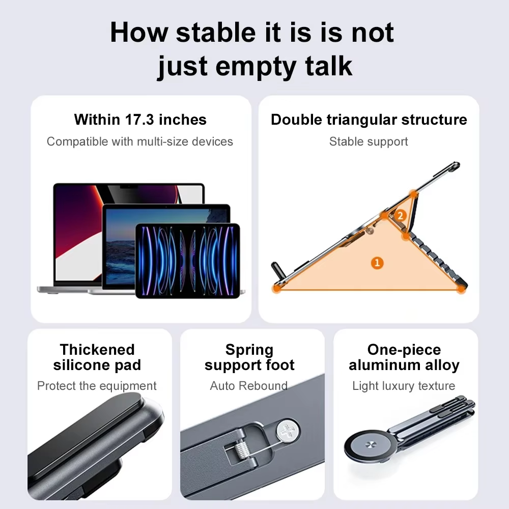 Soporte plegable de aleación d - Laptop Stand Dock Aluminum reseña y precio