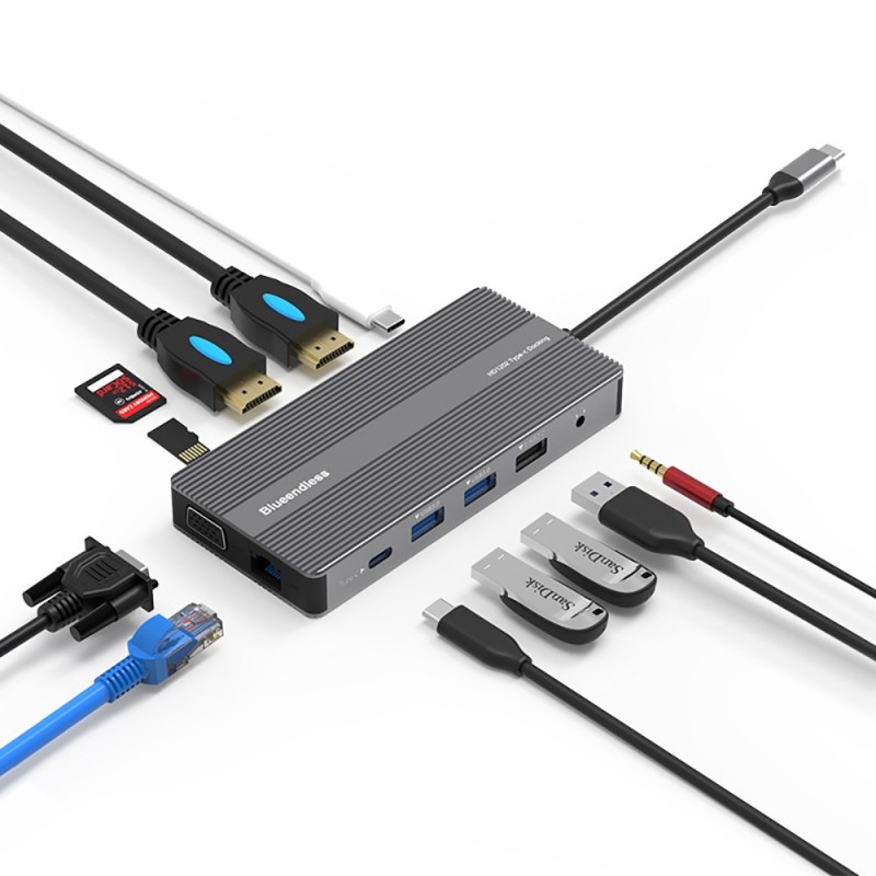 Producto destacado: Estación d - Usb C Hub 12 In 1 Triple Display reseña y precio