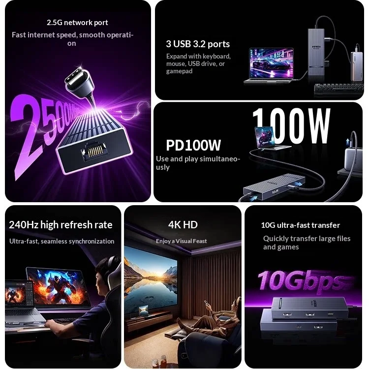 UGREEN CM880, concentrador USB - Usb C Hub Ethernet 2.5G reseña y precio