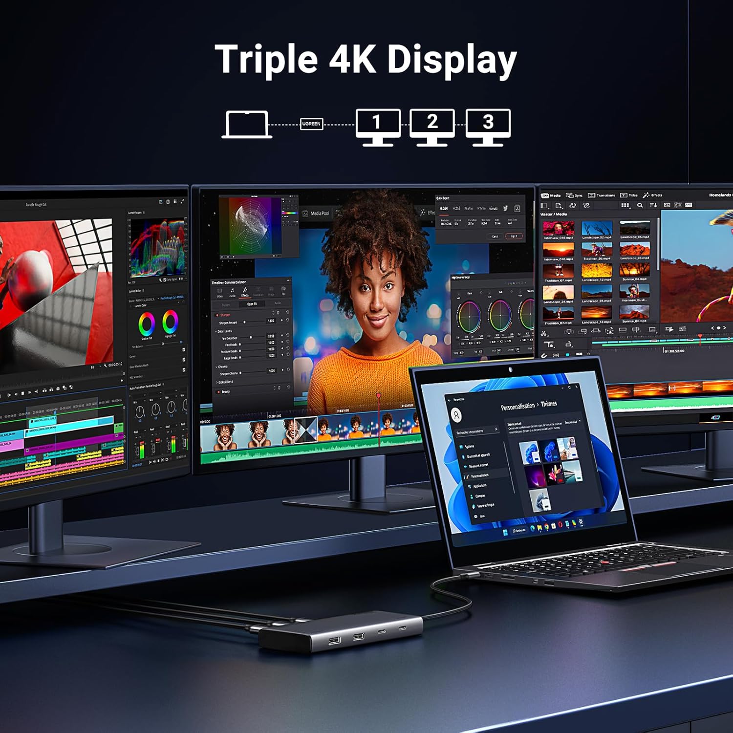 Estación de conexión UGREEN Mu - Docking Station Dual Monitor Dp Hdmi reseña y precio