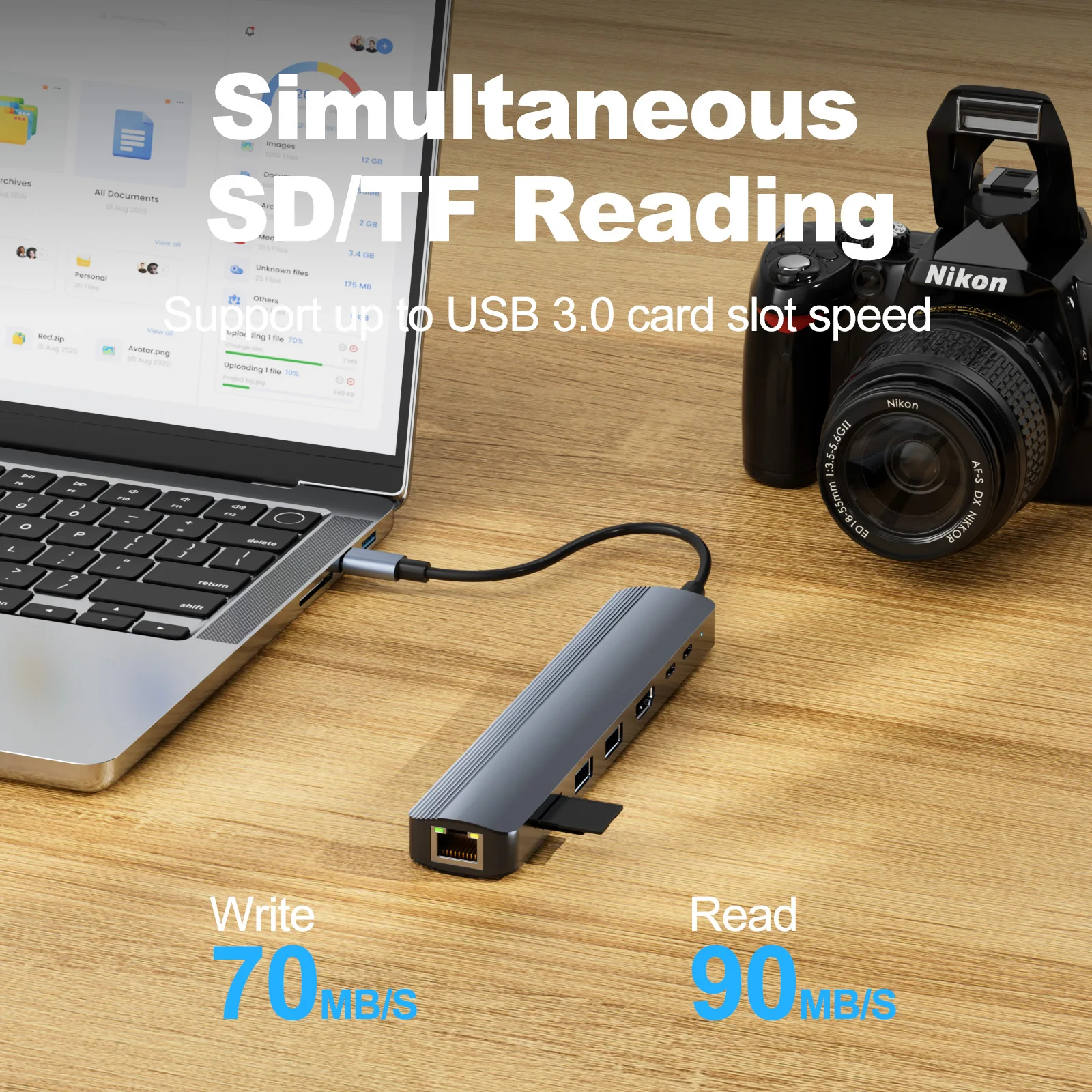 Hub USB C 8 en 1 con 4K 60Hz H - Usb C Hub Sd Card Reader 4K Hdmi reseña y precio