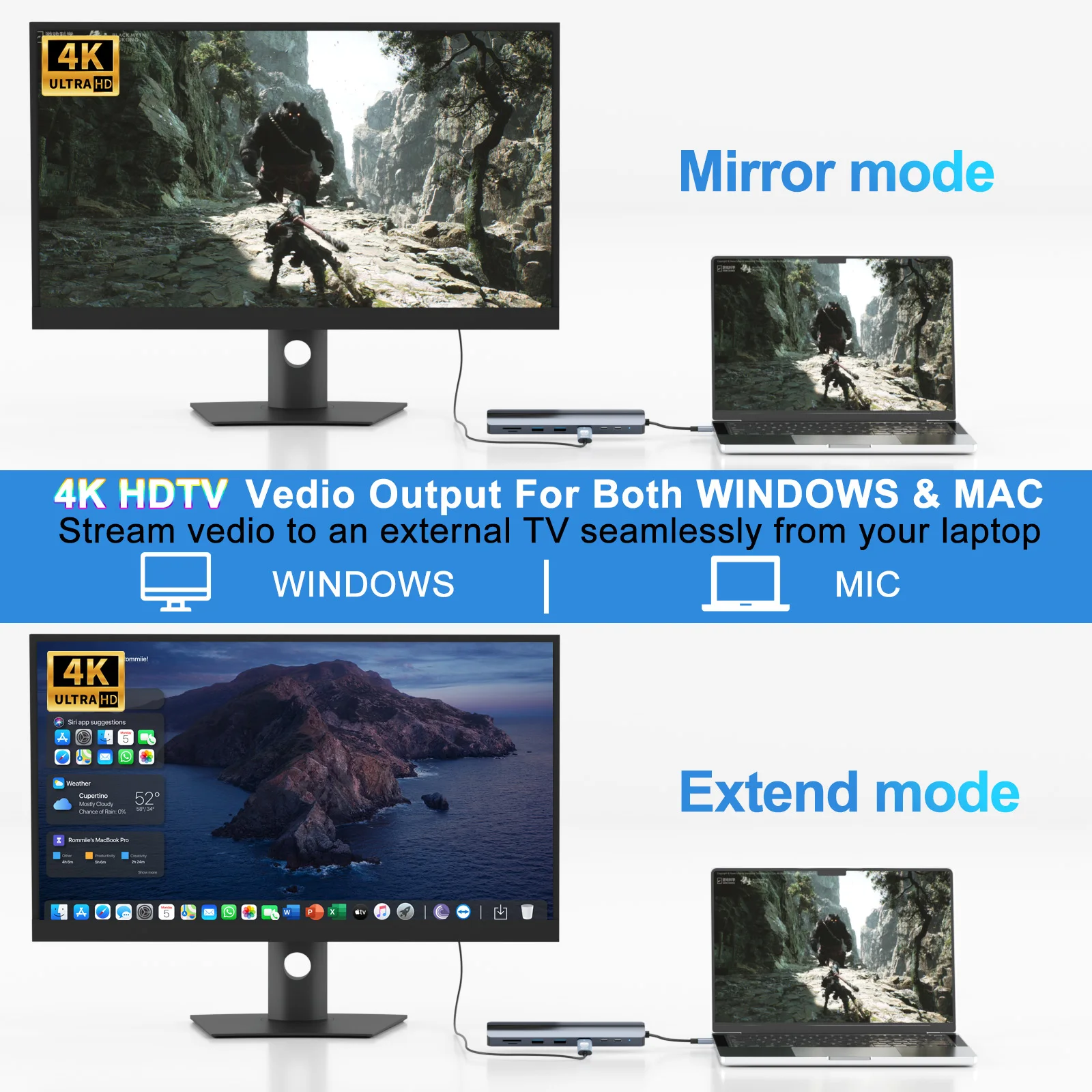 Hub USB C 8 en 1 con 4K 60Hz H - Usb C Hub Sd Card Reader 4K Hdmi reseña y precio