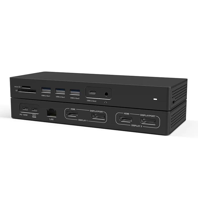 Estación de acoplamiento de 14 - Docking Station Displaylink Dual 4K reseña y precio