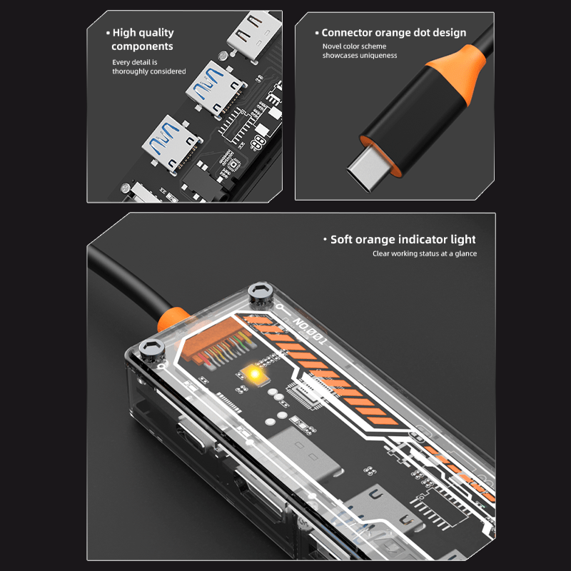 Hub USB-C 6 en 1 para MacBook  - Docking Station For Macbook Pro reseña y precio
