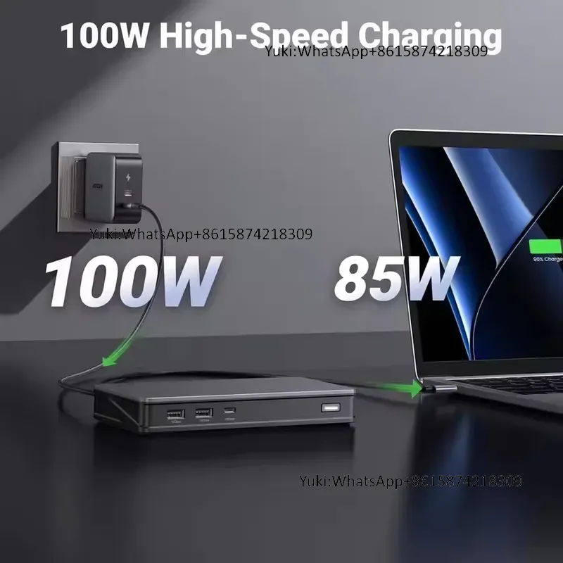 Base de Conexión USB C 9 en 1  - Docking Station Displaylink Dual 4K reseña y precio