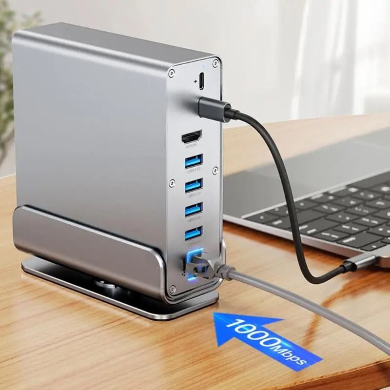 Hub USB C 15 en 1, Estación de - Usb C Hub Sd Card Reader 4K Hdmi reseña y precio