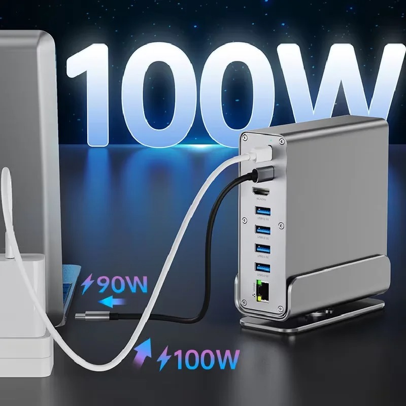 Hub USB C 15 en 1, Estación de - Usb C Hub Sd Card Reader 4K Hdmi reseña y precio