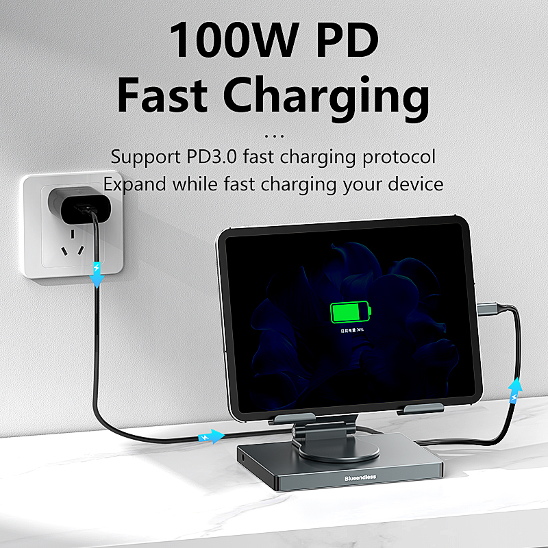 Soporte para iPad Blueendless  - Usb C Hub Sd Card Reader 4K Hdmi reseña y precio