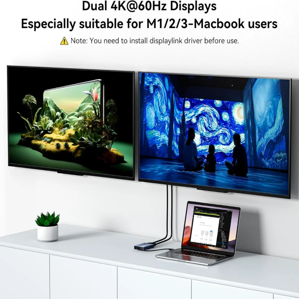 Acasis Estación de Acoplamient - Docking Station Displaylink Dual 4K reseña y precio