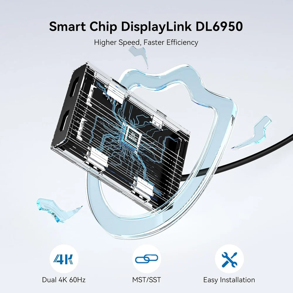 Acasis Estación de Acoplamient - Docking Station Displaylink Dual 4K reseña y precio